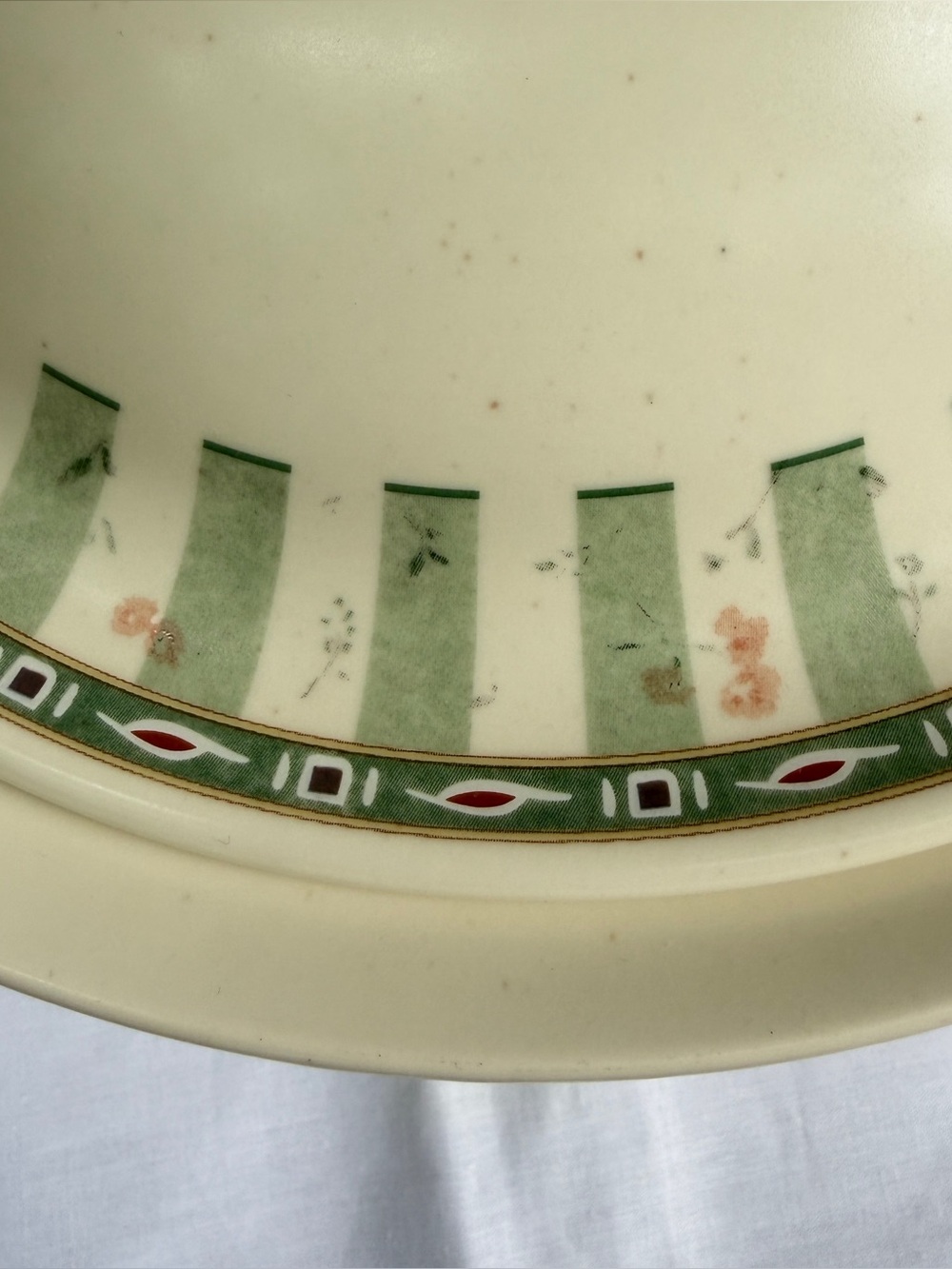 Pfaltzgraff Naturewood Stoneware Round Casserole w/Lid Garden 318 Green USA - Picture 11 of 16